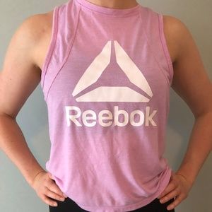 Reebok cropped workout tank top